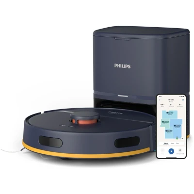 Afbeelding van Philips HomeRun 2000 Series XU2100/10 Robotstofzuiger met dweilfunctie Automatisch Leegstation Zwart