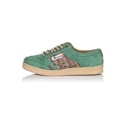 Afbeelding van Morrison Maya schoenen Gemaakt in Serraje Kleur Groen Uitneembare zool Uniseks design Handgemaakt Spanje,
