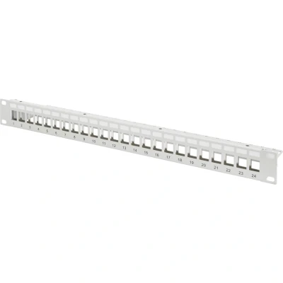 Afbeelding van Digitus DN 91410 24 poorten Netwerkpatchpaneel 483 mm (19) Zonder connectoren 1 HE Zwart