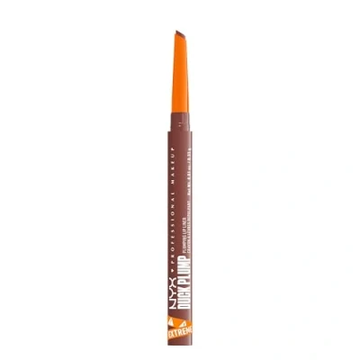 Image de NYX Professional Makeup Crayon contour des lèvres naturellement repulpées et effet instantané, avec capsicum gingembre, rouge à Duck Plumping Lip Liner, teinte 06 Nude Flip