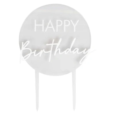 Afbeelding van Ginger ray taartversiering happy birthday