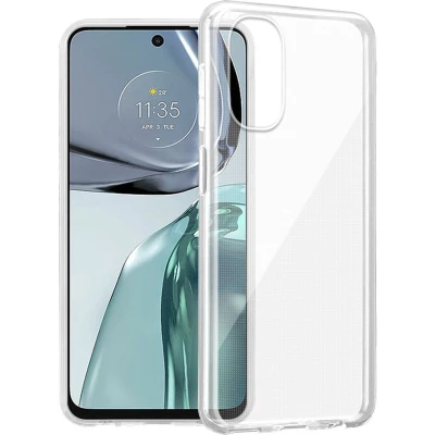 Afbeelding van Cadorabo Hoesje geschikt voor Motorola MOTO G62 5G in VOLLEDIG TRANSPARANT Beschermhoes gemaakt van flexibel TPU Silicone Case Cover