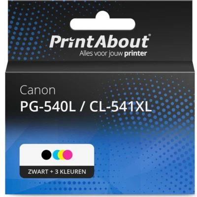 Afbeelding van Huismerk Canon PG 540L / CL 541XL Inktcartridge Zwart + 3 kleuren Voordeelbundel Hoge capaciteit