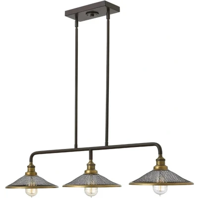 Afbeelding van Hinkley LED Kroonluchter 3X E27 Max 60W Dimbaar Buckeye Bronze and Brass