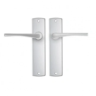 Afbeelding van Deurklink met blindschild AXA Vlinder Curve (Aluminium)