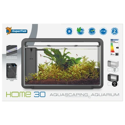 Afbeelding van Superfish Home 30 Aquarium 46.5x25x28.5 cm Aquaria Zwart