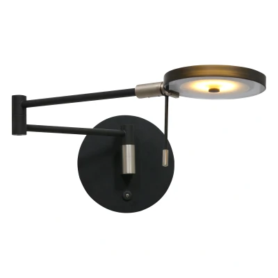 Afbeelding van Wandlamp Steinhauer Turound LED Zwart
