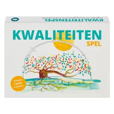 Afbeelding van Kwaliteitenspel Ken Je Kwaliteiten Met Dit Deugdenspel: Prachtig Geïllustreerde Kwaliteitenkaarten en Eigenschappenkaartjes [Met De Hand Geïllustreerd]
