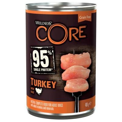 Afbeelding van Wellness Core Grain Free 95 400 g Hondenvoer Kalkoen&amp;Boerenkool