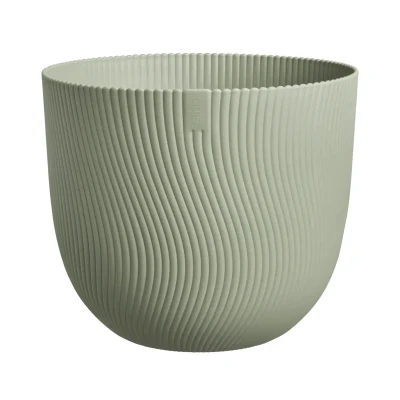 Afbeelding van Elho Sereh Rond 30 Bloempot voor Binnen &amp; Buiten 100% Gerecycled Plastic Ø 29.5 x H 25.3 cm Scandinavisch Groen