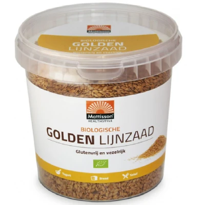 Afbeelding van Mattisson Biologisch Golden Lijnzaad 500 g