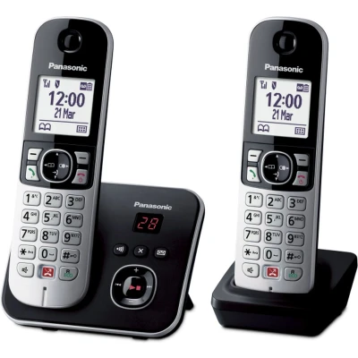 Afbeelding van Panasonic KX TG6862 DECT telefoon Zwart/zilver Nummerherkenning