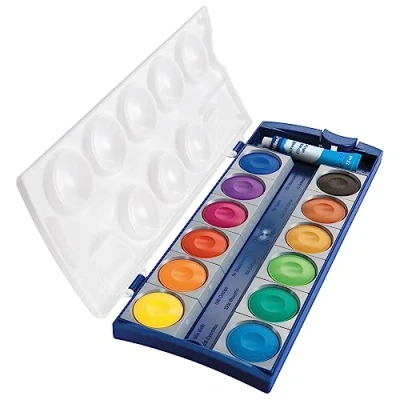 Afbeelding van Pelikan DIN 5023 Gouache palet 12 kleuren