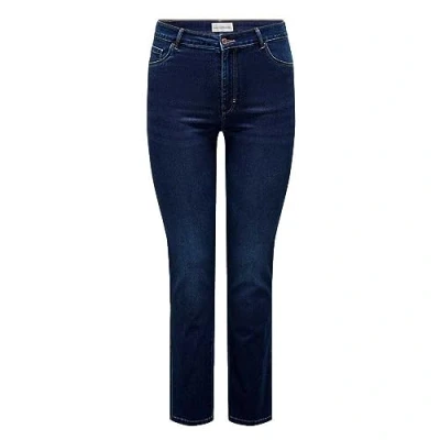 Afbeelding van ONLY Carmakoma Caraugusta HIGH Waist Slim fit jeans, Dames, Maat: 42x30, Dark blue denim