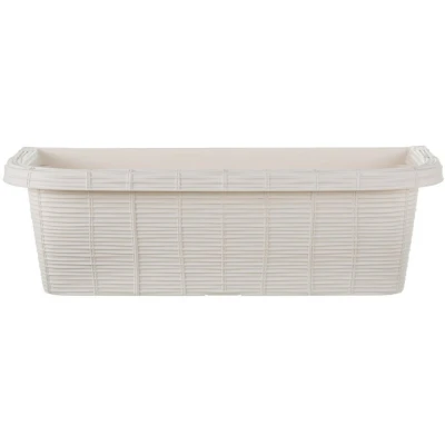 Afbeelding van Bama Fioriera Bloem Balkonbak 60x20x18.5 cm Wit