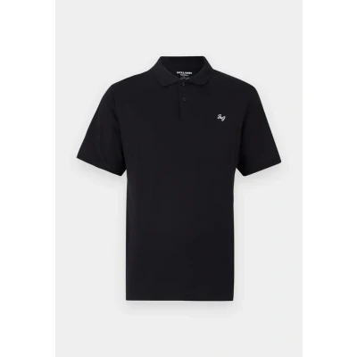 Afbeelding van JACK&amp;JONES JJEJERSEY LOGO POLO SS SN Heren Poloshirt Black