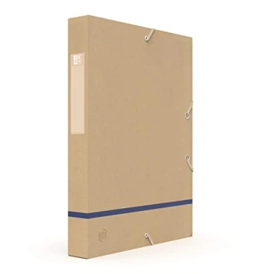 Afbeelding van Oxford Touareg Opbergdoos, 24 x 32 cm, rug 40 mm, met elastiek, gerecyclede kaart, verschillende kleuren