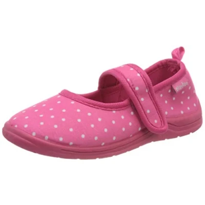 Afbeelding van Playshoes Instappers Stippen Meisjes Roze Maat 26/27