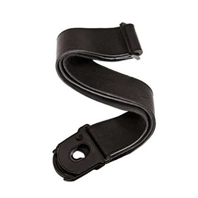 Image de D&#039;Addario 50PLL00 Sangle de guitare en cuir Planet Lock, coloris noir