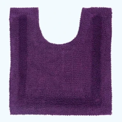 Afbeelding van Homescapes toiletmat paars 50x55 cm gemaakt van 100% katoen