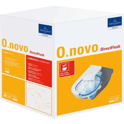 Afbeelding van Villeroy &amp; Boch O.Novo wandcloset DirectFlush combipack met SoftClose