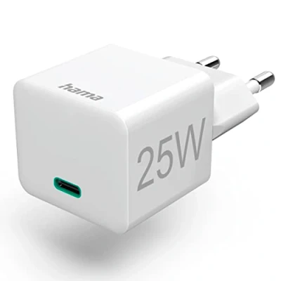 Afbeelding van Hama Snellader Usb C Pd/Qualcomm&amp;Reg; Mini Oplader 25 W Wit
