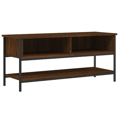 Image de vidaXL Meuble TV chêne marron 100x35x45 cm bois d&#039;ingénierie832787