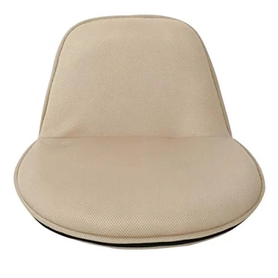 Afbeelding van Rebecca Mobili Yogastoel, vloerstoel, polyester, beige, meditatie rust, woonkamer slaapkamer afmetingen: 44 x 52 50 cm (h b d) art. RE6399