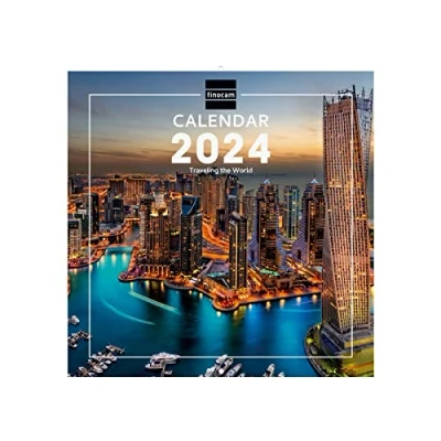 Afbeelding van Finocam, muurkalender 2024 met internationale foto&#039;s, januari december (12 maanden), reizen