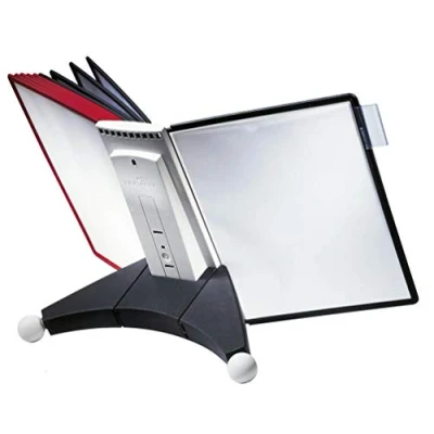 Afbeelding van Bureaustandaard Durable 5632 Sherpa met 10 tassen rood/zwart