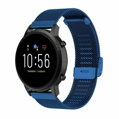 Afbeelding van Garmin Venu 3s / Vivoactive 4s 2s Vivomove Forerunner 255s Milanese bandje met klemsluiting Donkerblauw
