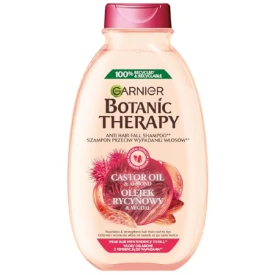 Afbeelding van Garnier, Shampoo + Conditioner, Botanic Therapy Versterkt Broos Haar Olie Castor En Amandel 400Ml (400 ml, Vloeibare shampoo)