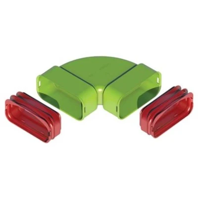 Afbeelding van Ubbink AE55 horizontale bocht 90o set 0188576