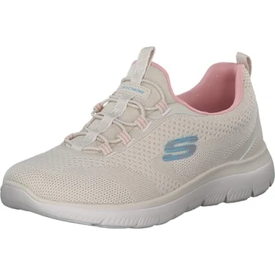 Afbeelding van Skechers Femmes Summits New Nature, Bordure turquoise rose en tricot naturel, 42 EU