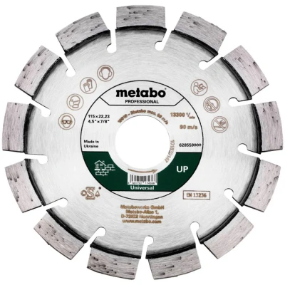 Afbeelding van Metabo 628558000 Diamanten doorslijpschijf Diameter 115 mm Boordiameter 22.23 1 stuk(s)