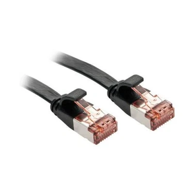 Image de Lindy Cordon de raccordement RJ 45 (M) pour 3 m U / FTP (Paire torsadée blindée) CAT 6 sans halogène crochet plat noir