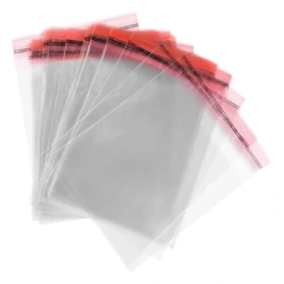 Afbeelding van OliveBird 100 stks. zelfklevende Transparante Plastic Zak C6 Maat 12cm x 17cm + 3cm flap met klep en verzegelde