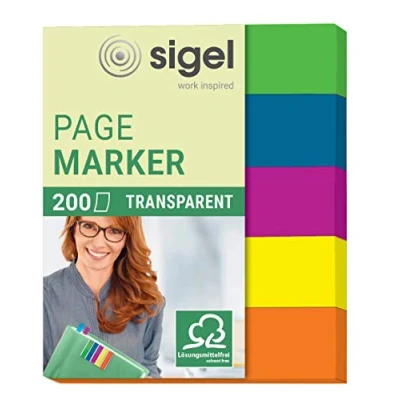 Image de sigel index repositionnables Film mini, 50 x 12 mm, 200f
