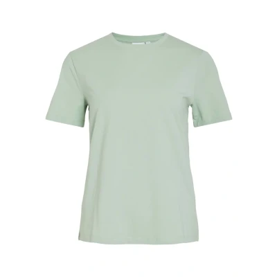 Afbeelding van VILA Vinoranoos Tshirt basic, Dames, Maat: Medium, Silt green