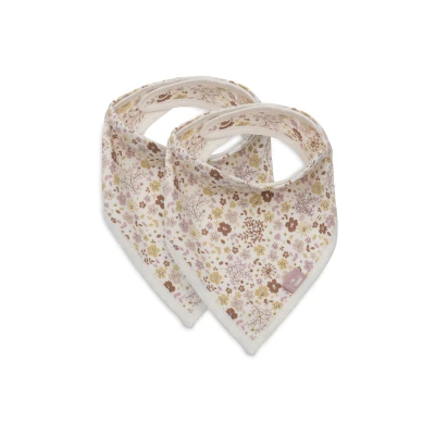 Afbeelding van Jollein Slab Bandana Flower Fairies Slabbetjes Baby 2 Stuks 25 cm