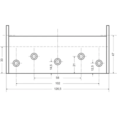 Afbeelding van Mauer bommerscharnier 125mm deurdikte 30 35mm dubbelwerkend RVS