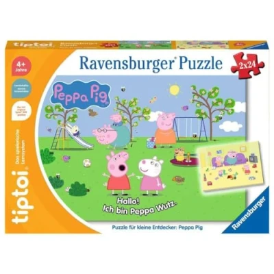 Afbeelding van Ravensburger tiptoi Puzzel 00163 voor kleine ontdekkers: Peppa Pig, kinderpuzzel kinderen vanaf 4 jaar, 1 speler