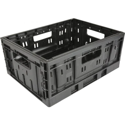 Afbeelding van Mand steco klapkrat ZWART 40x30x17cm