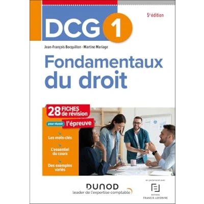 Afbeelding van DCG 1 FONDAMENTAUX DU DROIT FICHES DE REVISION