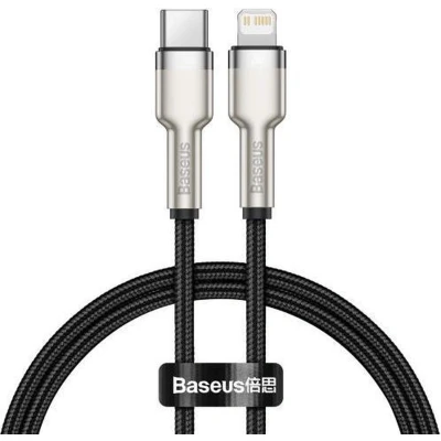 Afbeelding van Baseus Cafule Series USB C naar Lightning Kabel 20W 25cm Zwart