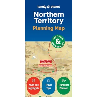 Afbeelding van Map Lonely Planet Northern Territory Planning