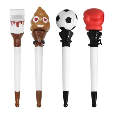 Afbeelding van Set van 4 grappige uitzettingspennen, creatief ontwerp, balpennen, schrijfwaren voor studenten, geschenken kinderen