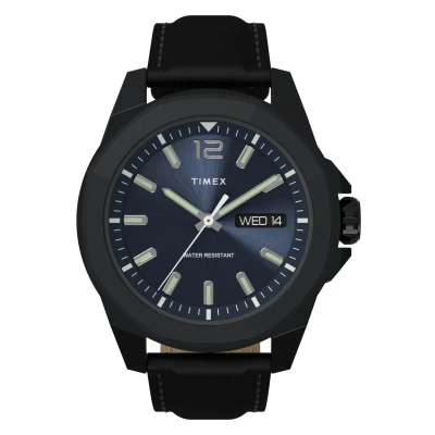 Afbeelding van Timex Essex Avenue Horloge Black, Heren, Maat: One Size, Black