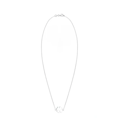 Afbeelding van Elli Clover LEAF Ketting, Dames, Maat: 40, Silberfarben