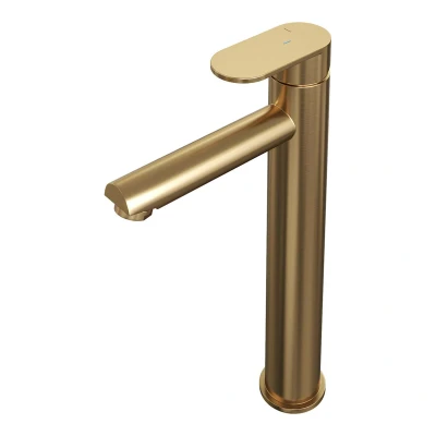Afbeelding van Brauer Gold Edition Wastafelmengkraan opbouw hoog model C PVD geborsteld goud